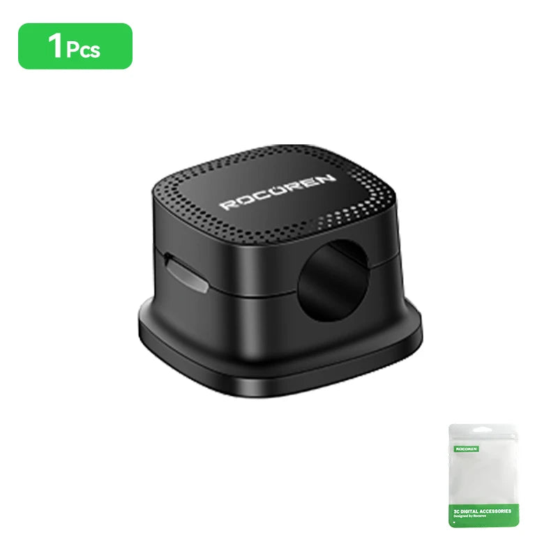 Sorte magnetiske kabelclips til mindre kabelrod